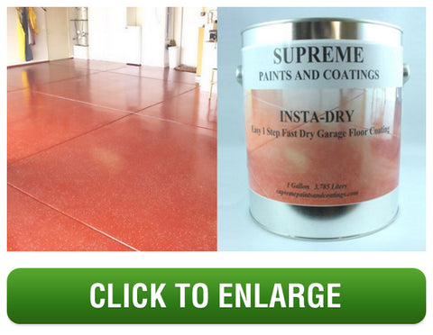 3. INSTA-DRY - FAST DRYING CONCRETE FLOOR PAINT - 1 GALLON