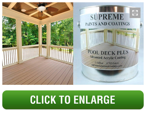 5. POOL DECK PLUS - ADVANCED ACRYLIC DECK PAINT - 1 GALLON