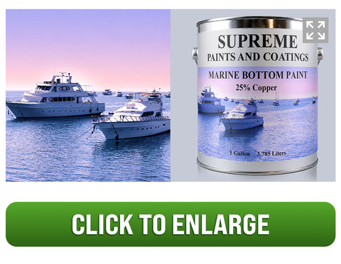 1. 25% COPPER BOAT/MARINE BOTTOM PAINT - 1 GALLON
