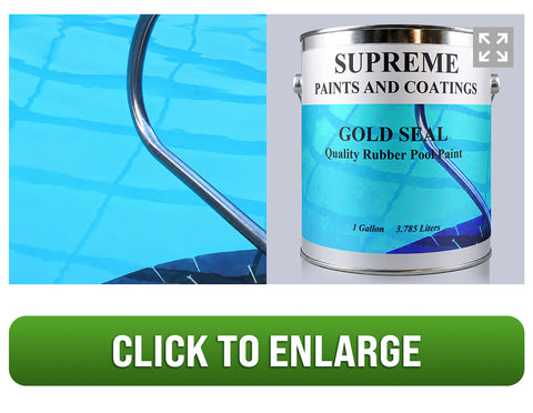 GOLD SEAL - CHLORINATED RUBBER POOL PAINT - 1 GALLON