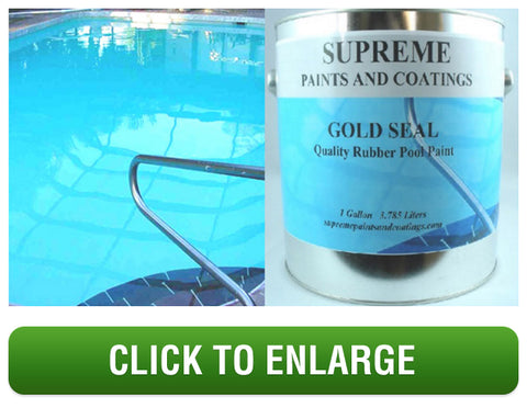4. GOLD SEAL - CHLORINATED RUBBER POOL PAINT - 1 GALLON